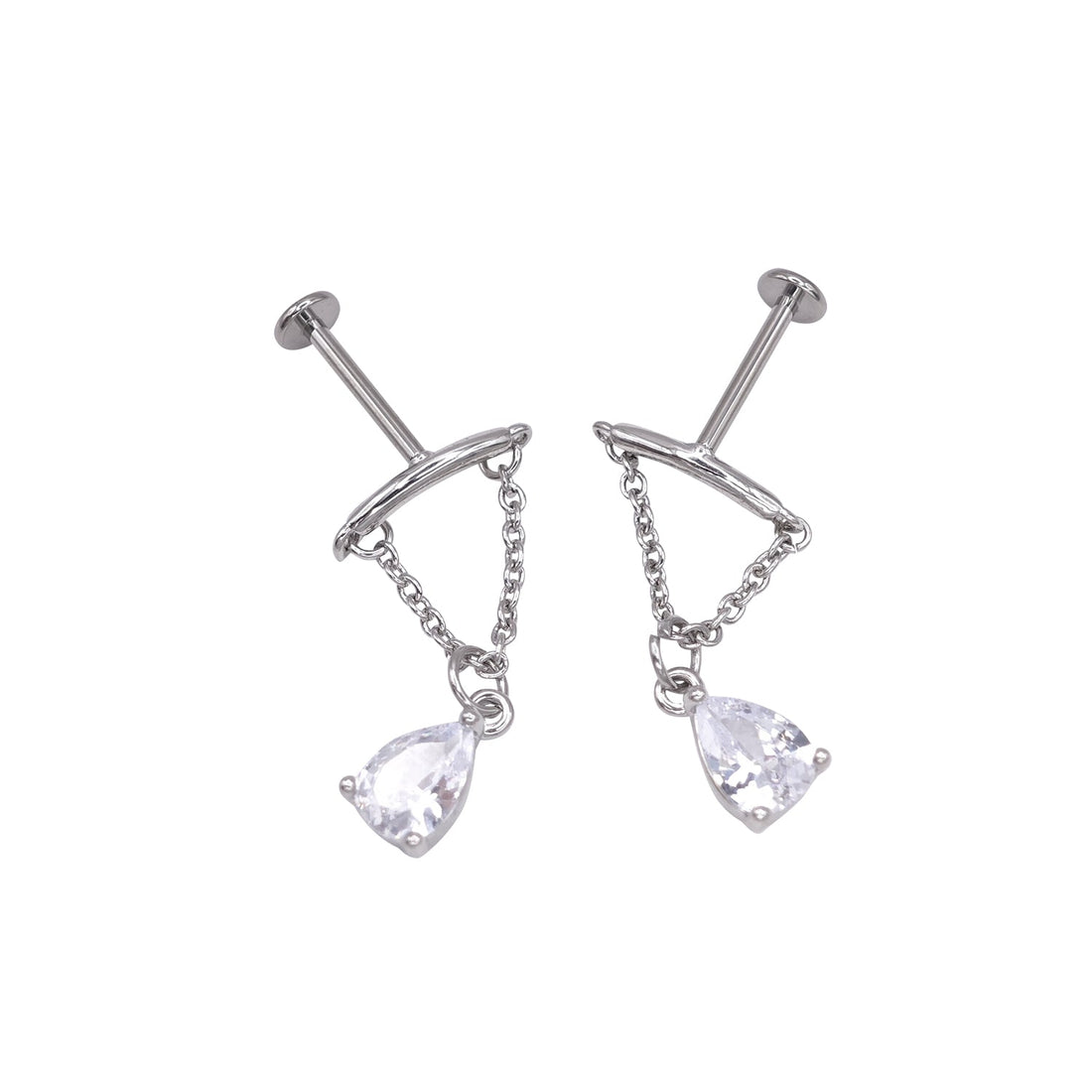 TIV Titanium Piercing Jewelry Stud Earrings