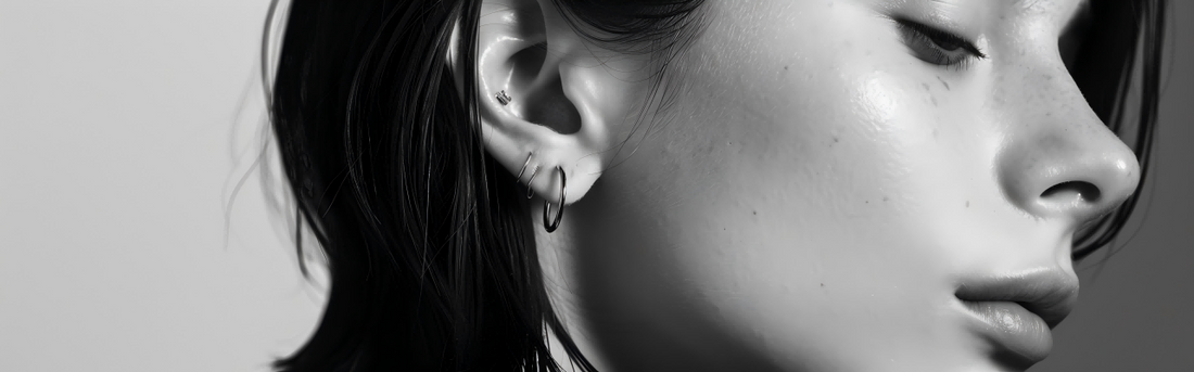 TIV Titanium Piercing Jewelry Stud Earrings